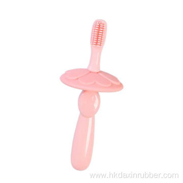 Soft Baby Flower Shape Silicone Toothbrush